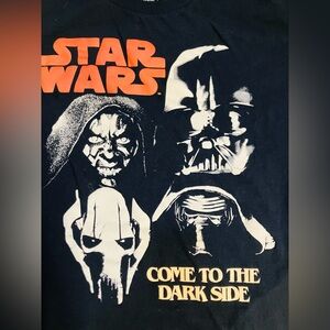 Y2K Star Wars Mad Engine Come To The Dark Side Villains Graphic T-Shirt Sz XL